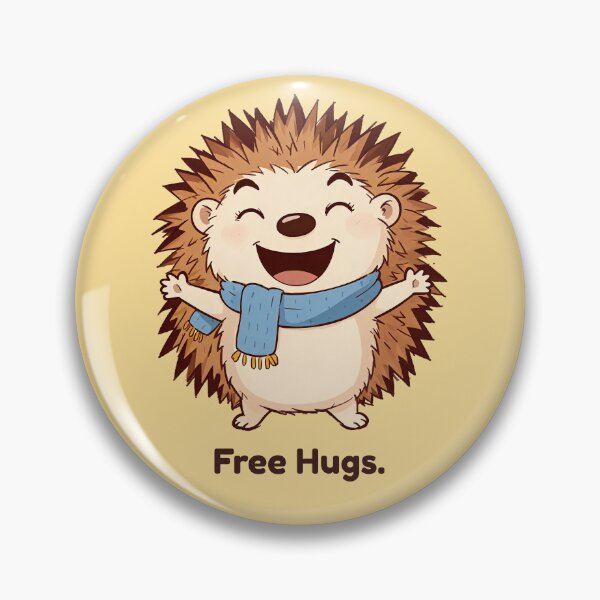 Artikelvorschau, Fröhlicher Igel Free Hugs Lustiges Tier entworfen und verkauft von Tiny Ambitions.