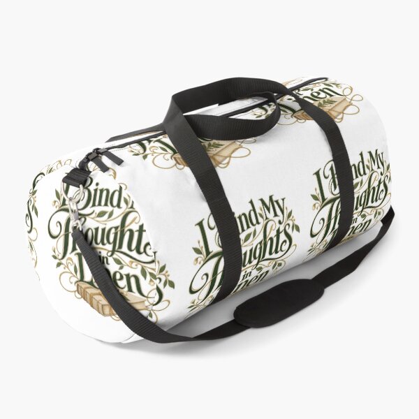 Item preview, Thoughts Bound in Linen Bookish Lettering Art designed and sold by Bikivuno.