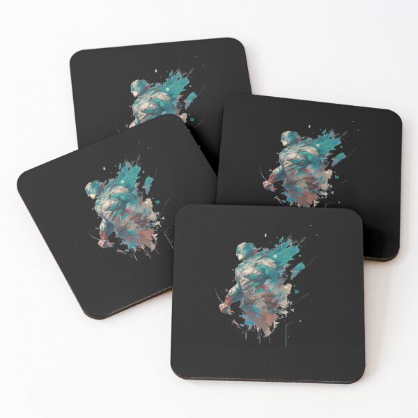Item preview, Abstract Watercolor Knight Hero Silhouette Splatter Art designed and sold by UdoPopp.