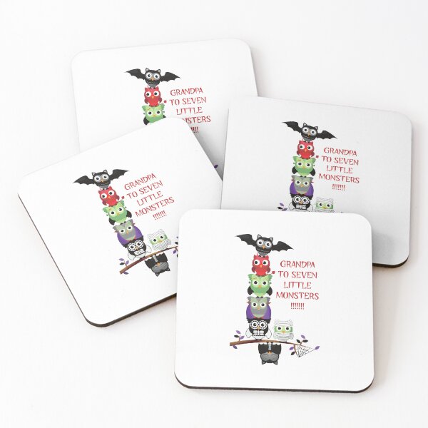 Item preview, Grandpa to Seven Little Monsters (on White) designed and sold by PawsitiveMum3.