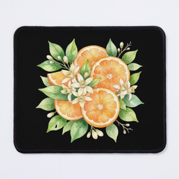 Item preview, Vintage Watercolor Orange Slices And Blossoms Botanical Art designed and sold by bvdesignart.