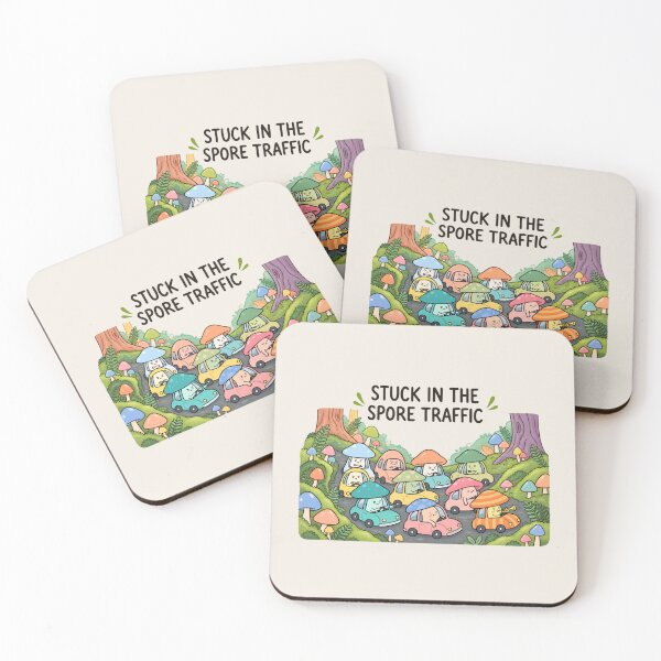 Item preview, Stuck in the Spore Traffic | Cute Mushroom Forest Humor designed and sold by MrDev.
