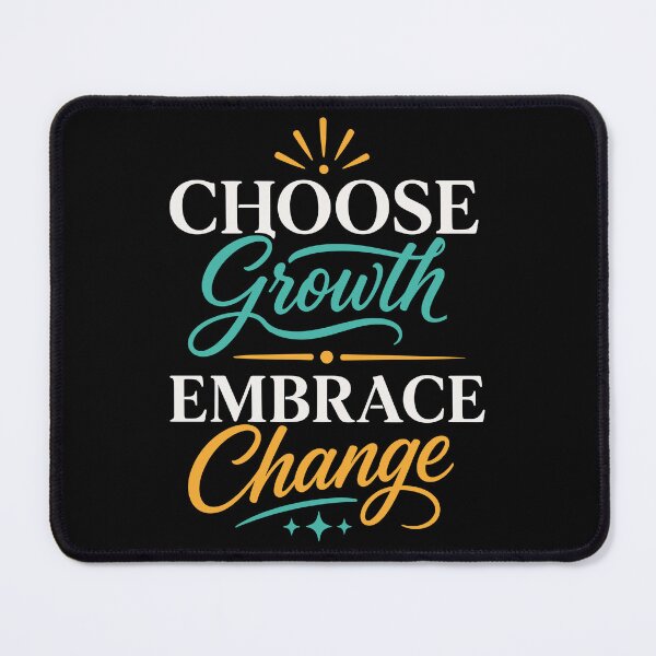 Item preview, Choose Growth Embrace Change Motivational Growth Mindset Typography T-Shirt designed and sold by rejowan-arts.
