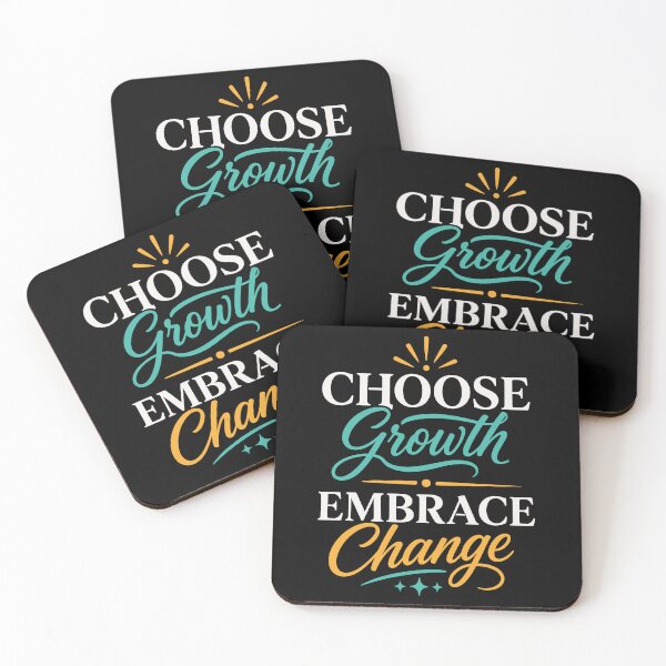 Item preview, Choose Growth Embrace Change Motivational Growth Mindset Typography T-Shirt designed and sold by rejowan-arts.
