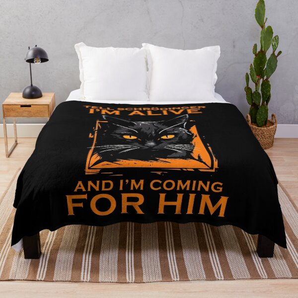 Item preview, Tell Schrödinger I'm Alive And I'm Coming For Him Black Cat designed and sold by studio-ssaam.