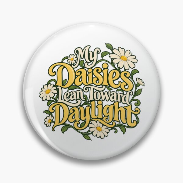 Item preview, Daisies Lean Toward Daylight Floral Lettering designed and sold by Bikivuno.