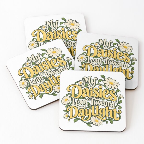 Item preview, Daisies Lean Toward Daylight Floral Lettering designed and sold by Bikivuno.