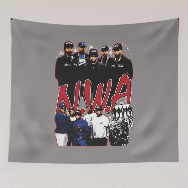 Item preview, Classic N.W.A Group Collage Vintage Rap Tee-94 designed and sold by ChristinaCaruso.