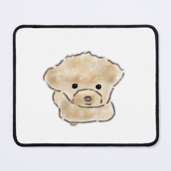Item preview, Fluffy Beige Toy Poodle Puppy Face designed and sold by raun.draw.