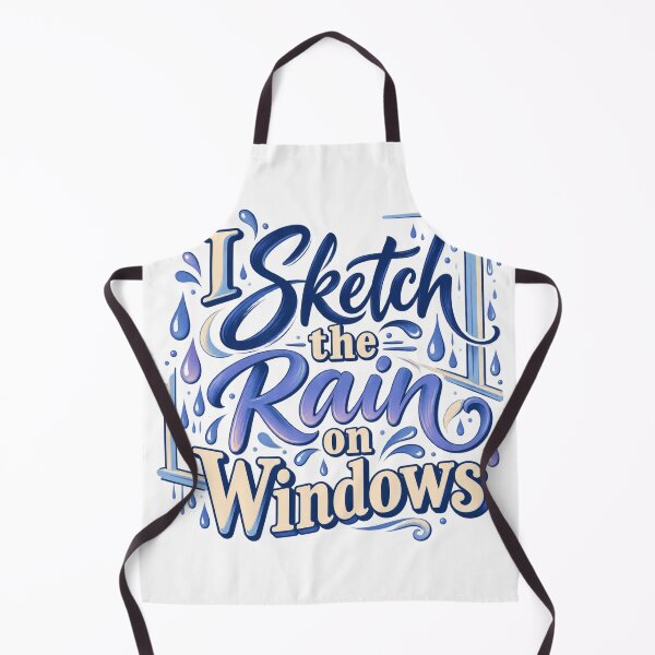 Item preview, Sketching Rain on Windows Decorative Lettering designed and sold by Bikivuno.