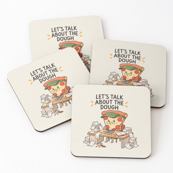 Item preview, Let’s Talk About the Dough | Funny Pizza Money Humor designed and sold by MrDev.