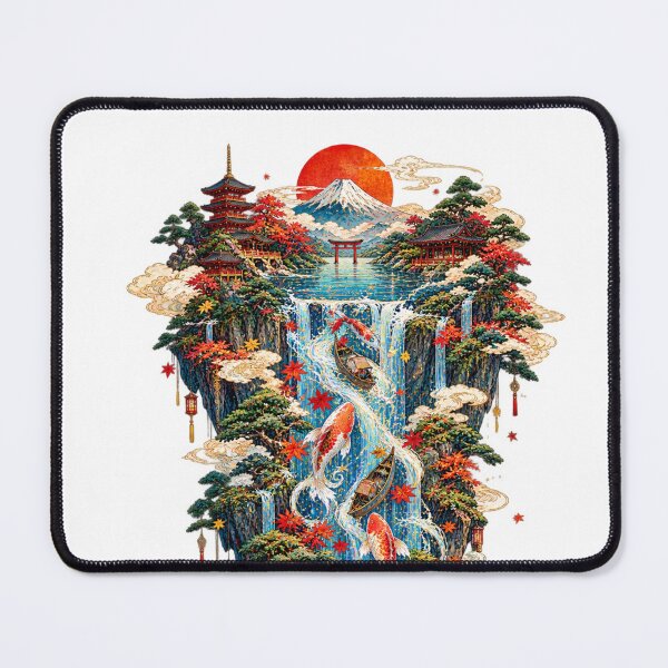 Item preview, The Waterfall That Rose to the Sky | Japanese Ukiyo-e Art designed and sold by Substance_life.