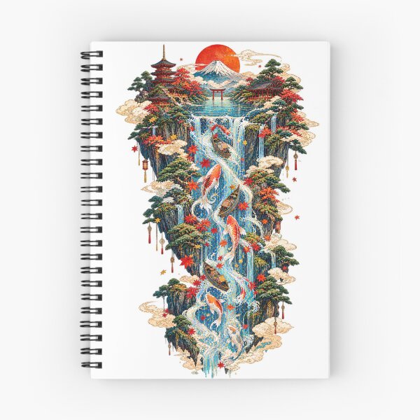 Item preview, The Waterfall That Rose to the Sky | Japanese Ukiyo-e Art designed and sold by Substance_life.