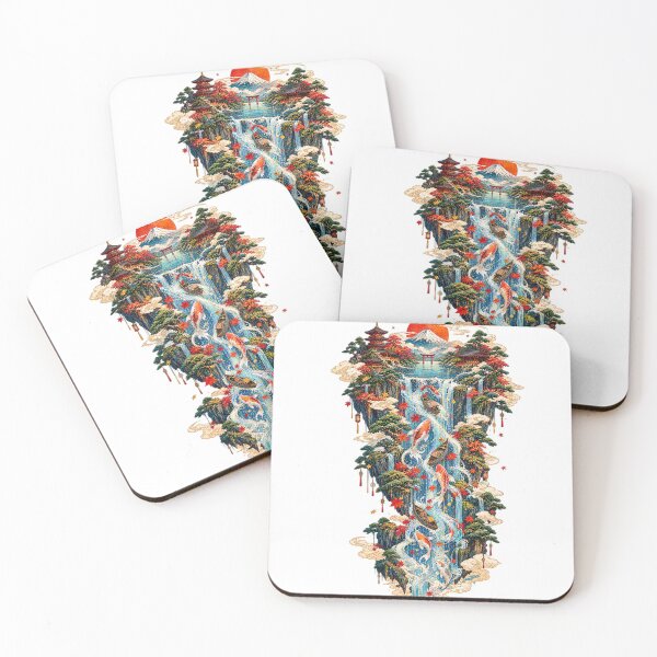 Item preview, The Waterfall That Rose to the Sky | Japanese Ukiyo-e Art designed and sold by Substance_life.