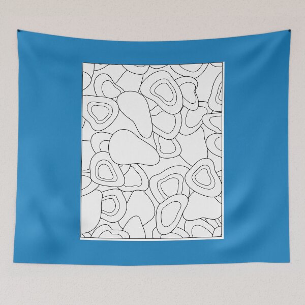 Item preview, Dip and Flow Pebble Gathering Coloring Sticker designed and sold by Damian Wildfong.