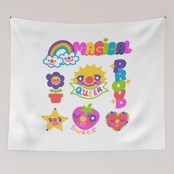 Item preview, Magical Queer Proud Sticker Set designed and sold by Adebucat.
