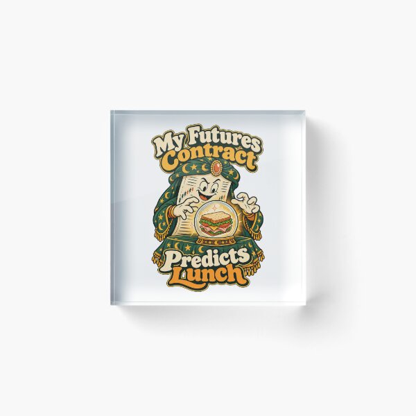 Item preview, Futures Contract Predicts Lunch Trader Cartoon designed and sold by Bikivuno.