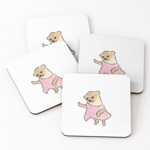 Item preview, Funny Dancing Puppy In Pink Dress designed and sold by raun.draw.