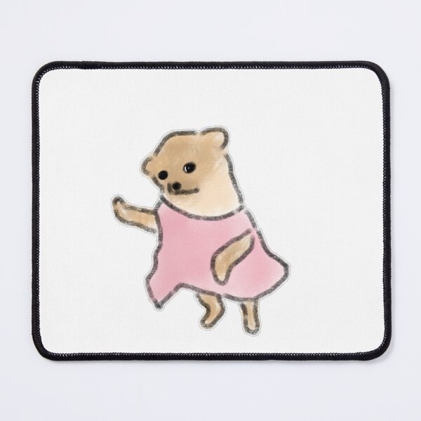 Item preview, Funny Dancing Puppy In Pink Dress designed and sold by raun.draw.