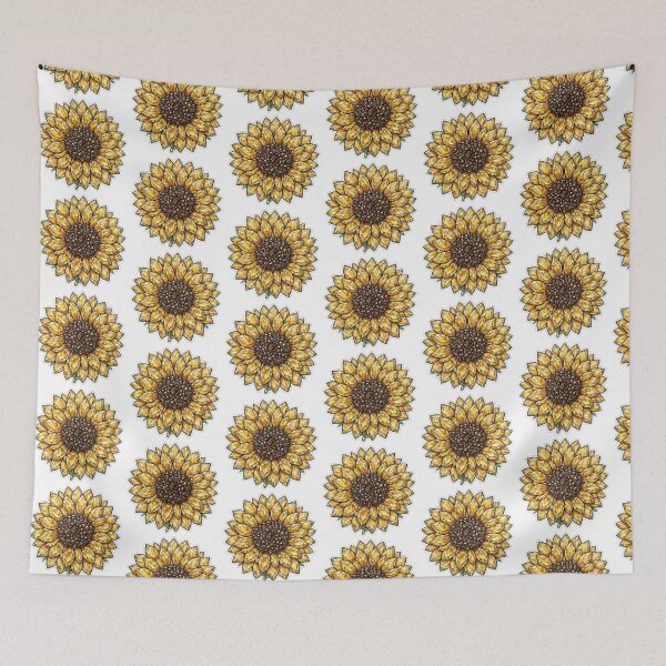 Item preview, Yellow Sunflower Crystal Sticker - Citrine Gem Flower designed and sold by FineLineBotanical .