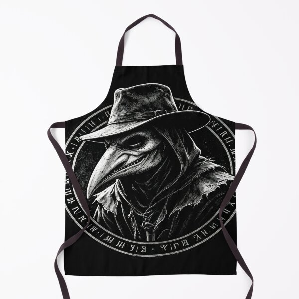 Item preview, Dark Fantasy Emblem – Creepy Plague Doctor Rune Art designed and sold by DretiArts.