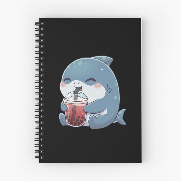 Item preview, Boba Lover Shark designed and sold by Nature's Chibis.