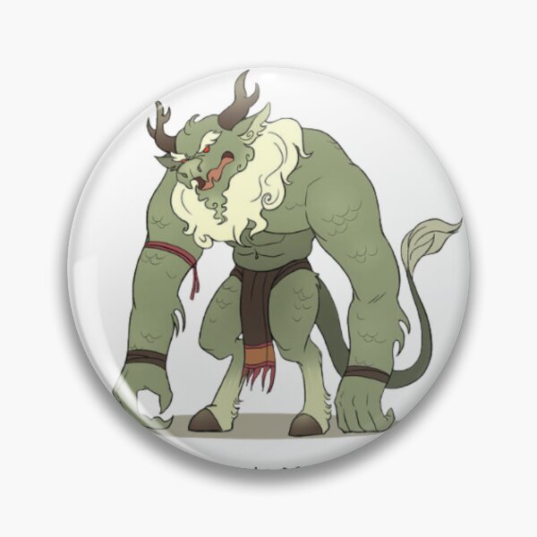 Item preview, Green Dragon Beast Cartoon - Mythical Muscle Monster Art designed and sold by Huy Vo Hand-Drawn Art.