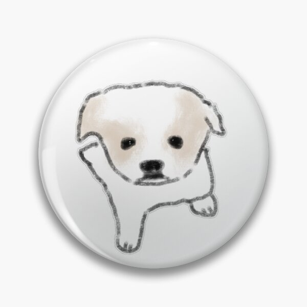 Item preview, Little Cream Puppy Dog Portrait designed and sold by raun.draw.