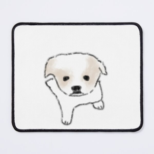 Item preview, Little Cream Puppy Dog Portrait designed and sold by raun.draw.