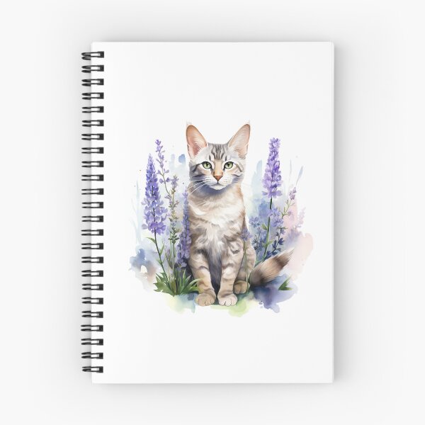 Item preview, Lupine Flower Cat | Elegant Botanical Floral Art designed and sold by Mandayartstudio.