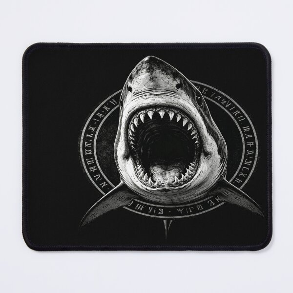 Item preview, Dark Fantasy Emblem – Megalodon Ancient Predator designed and sold by DretiArts.