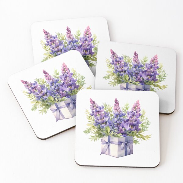 Item preview, Lupine Flower Gift | Elegant Botanical Floral Art designed and sold by Mandayartstudio.