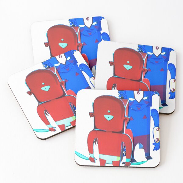 Item preview, Red Blue Robots designed and sold by Papiroarmables.
