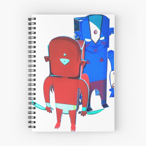 Item preview, Red Blue Robots designed and sold by Papiroarmables.