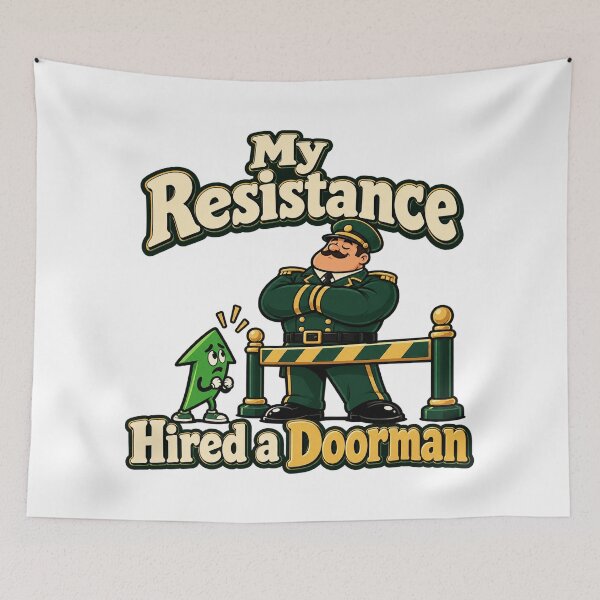 Item preview, Resistance Hired a Doorman Funny Trader Art designed and sold by Bikivuno.