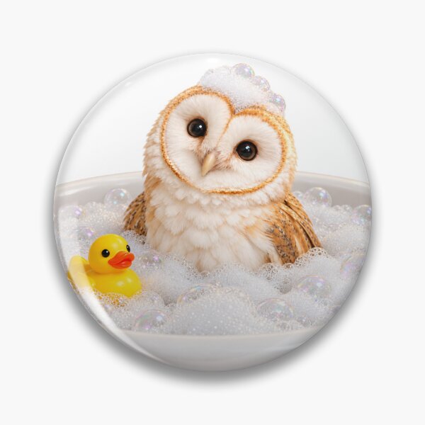 Item preview, Barn Owl Bathtub Duck Day designed and sold by Sillytoe.