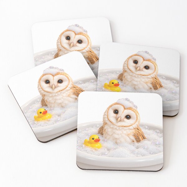 Item preview, Barn Owl Bathtub Duck Day designed and sold by Sillytoe.