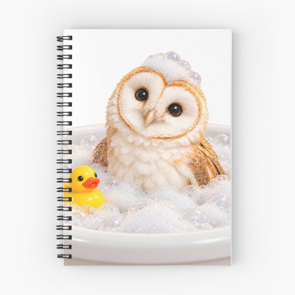 Item preview, Barn Owl Bathtub Duck Day designed and sold by Sillytoe.