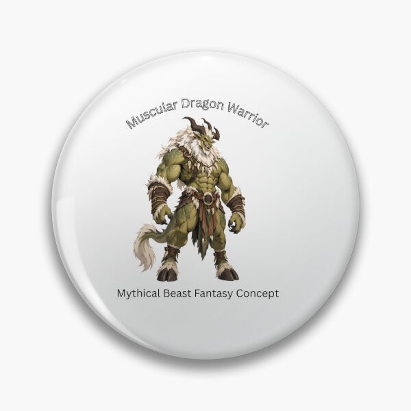 Item preview, Muscular Dragon Warrior - Mythical Beast Fantasy Concept designed and sold by Huy Vo Hand-Drawn Art.