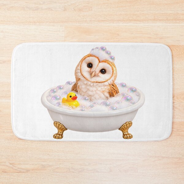 Item preview, Barn Owl Bathtub Duck Day designed and sold by Sillytoe.