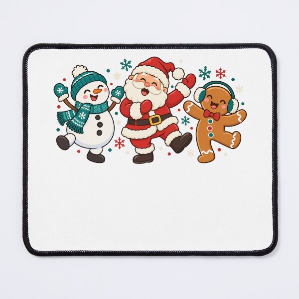 Item preview, Dancing Santa Snowman and Gingerbread Christmas Friends designed and sold by skyartdesign.