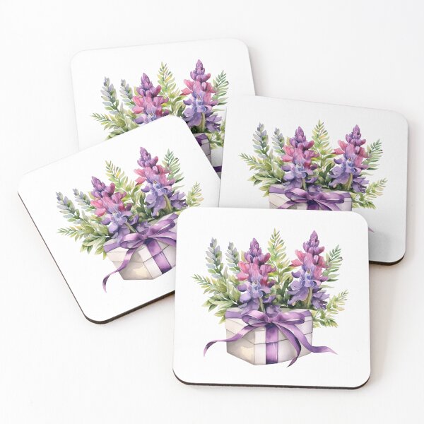 Item preview, Lupine Flower Gift | Elegant Botanical Floral Art designed and sold by Mandayartstudio.