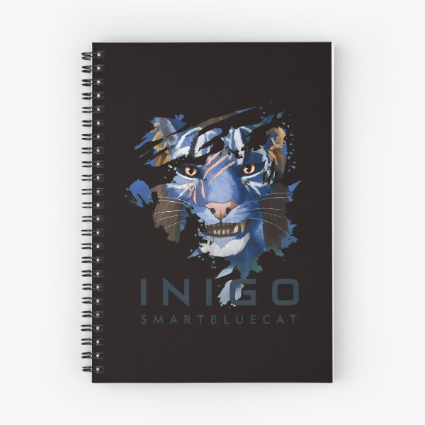Item preview, Blue Feline Portrait with Orange Eyes designed and sold by Pocket-Pixel.