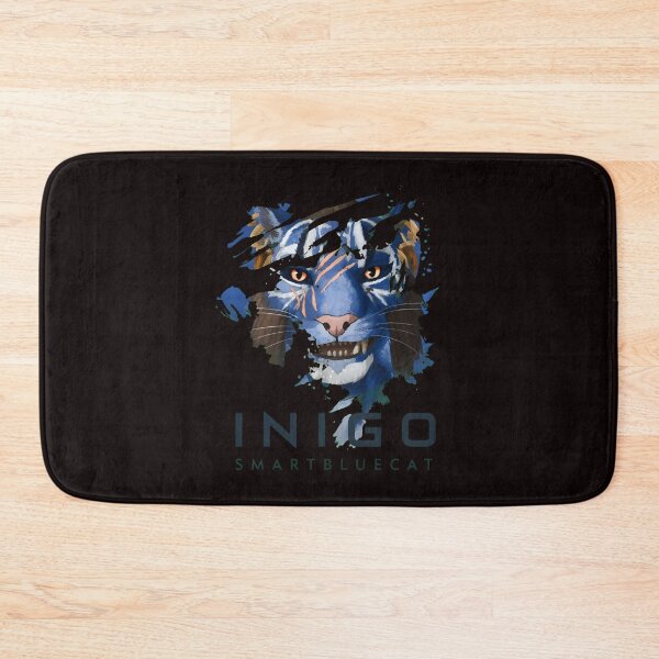 Item preview, Blue Feline Portrait with Orange Eyes designed and sold by Pocket-Pixel.