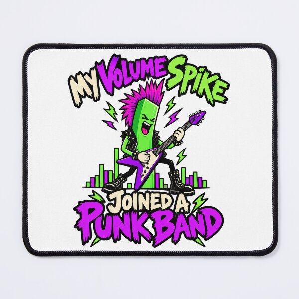 Item preview, Volume Spike Punk Band Funny Trading Artwork designed and sold by Bikivuno.