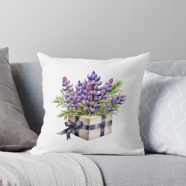 Item preview, Lupine Flower Gift | Elegant Botanical Floral Art designed and sold by Mandayartstudio.