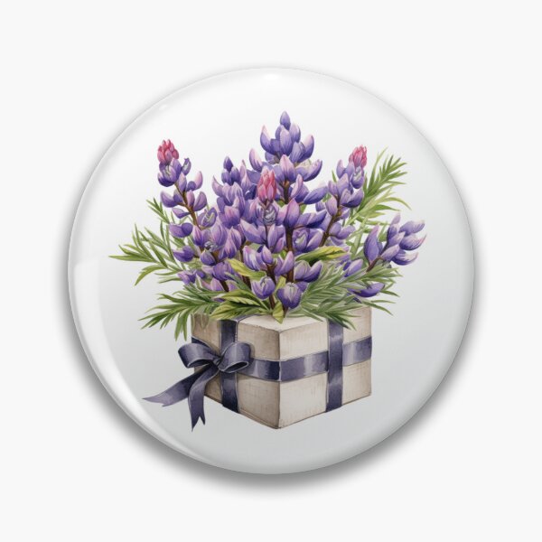 Item preview, Lupine Flower Gift | Elegant Botanical Floral Art designed and sold by Mandayartstudio.