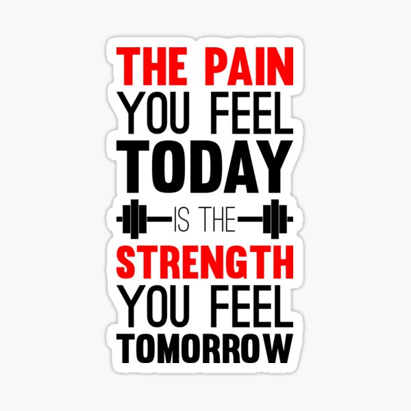 pain you feel today Sticker