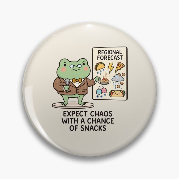 Item preview, Expect Chaos With a Chance of Snacks | Funny Frog Weather designed and sold by MrDev.