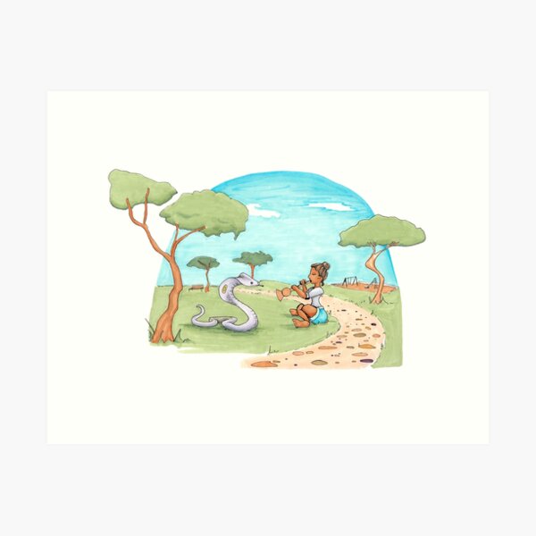 Charming Snakes Art Print